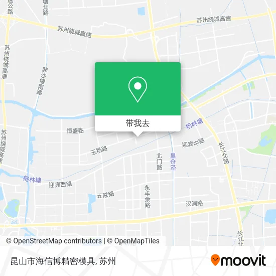 昆山市海信博精密模具地图