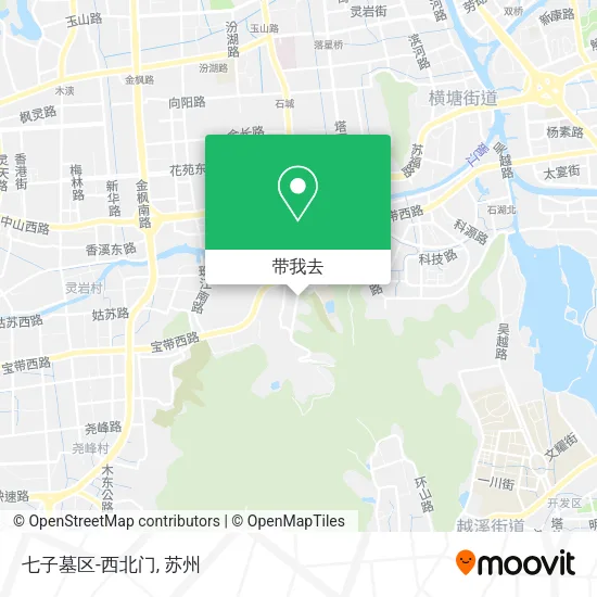 七子墓区-西北门地图