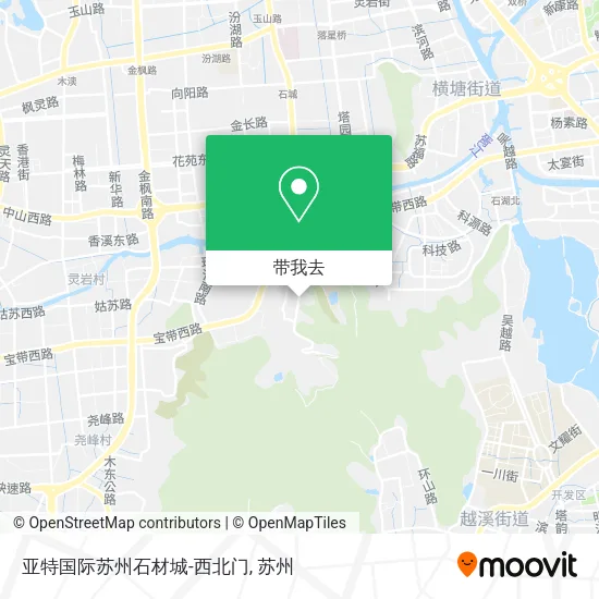 亚特国际苏州石材城-西北门地图