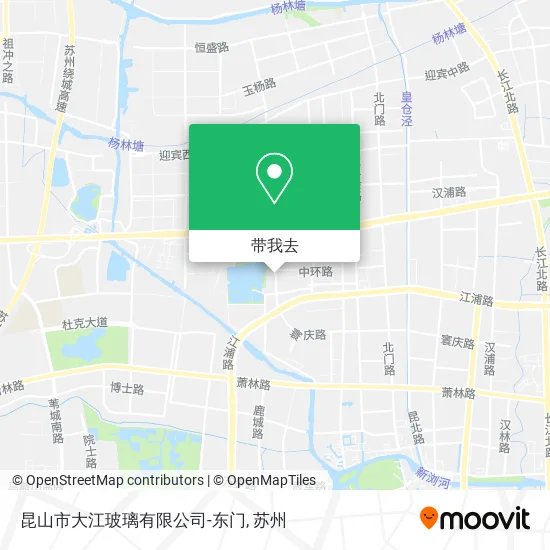 昆山市大江玻璃有限公司-东门地图