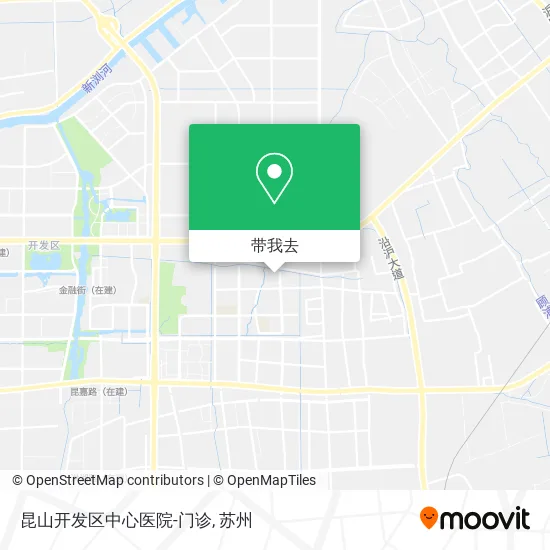 昆山开发区中心医院-门诊地图