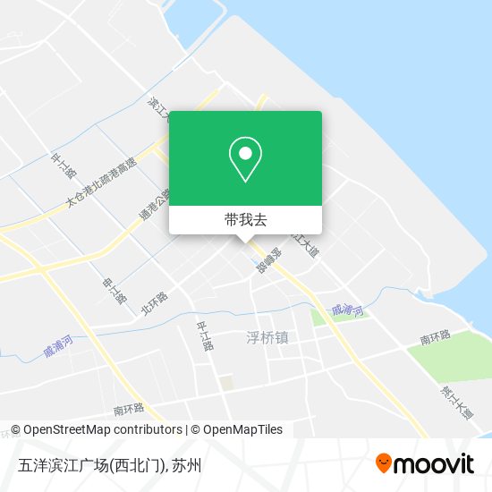 五洋滨江广场(西北门)地图