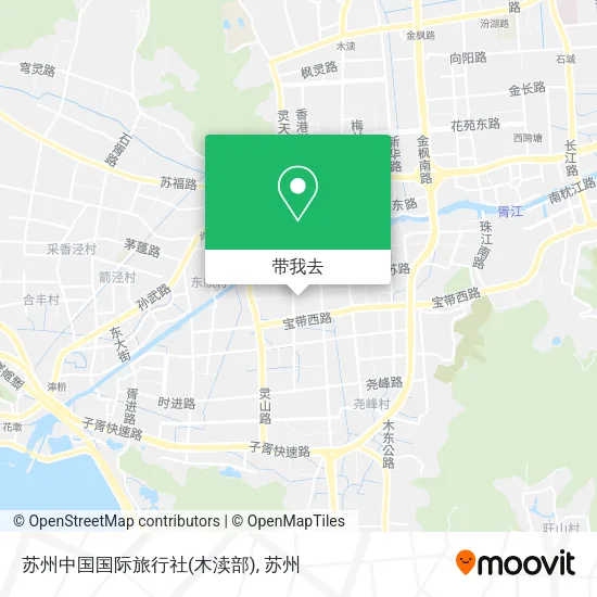 苏州中国国际旅行社(木渎部)地图