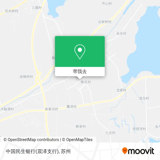 中国民生银行(震泽支行)地图