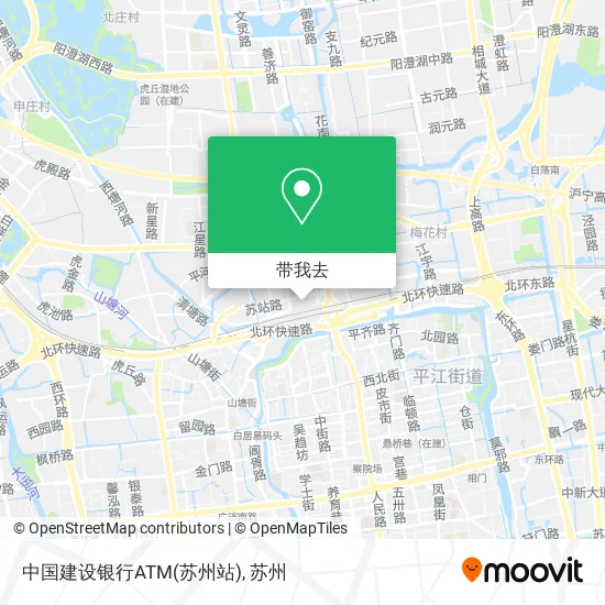 中国建设银行ATM(苏州站)地图