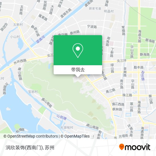 润欣装饰(西南门)地图