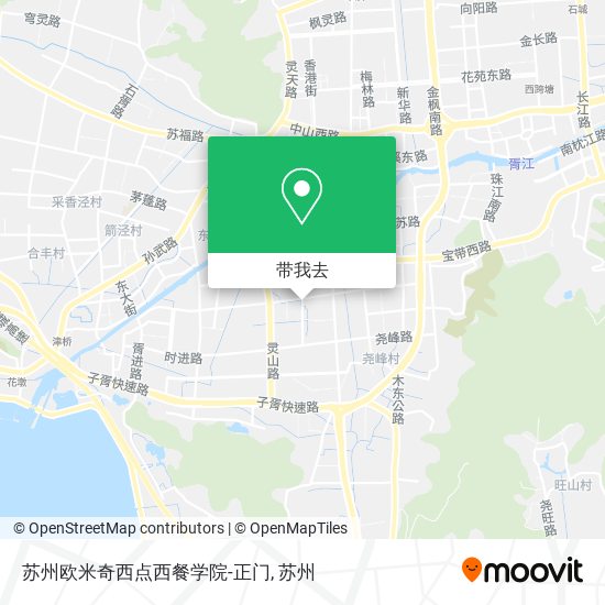 苏州欧米奇西点西餐学院-正门地图