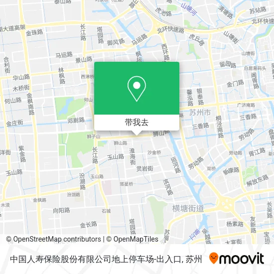 中国人寿保险股份有限公司地上停车场-出入口地图