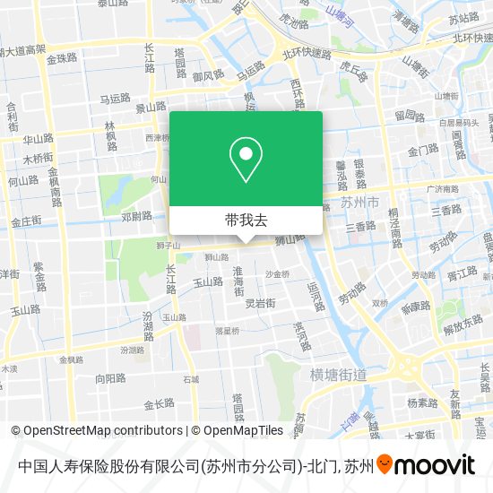 中国人寿保险股份有限公司(苏州市分公司)-北门地图