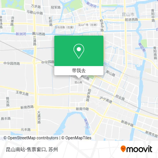 昆山南站-售票窗口地图
