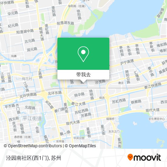 泾园南社区(西1门)地图