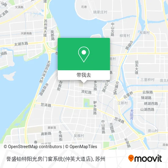 誉盛铂特阳光房门窗系统(仲英大道店)地图