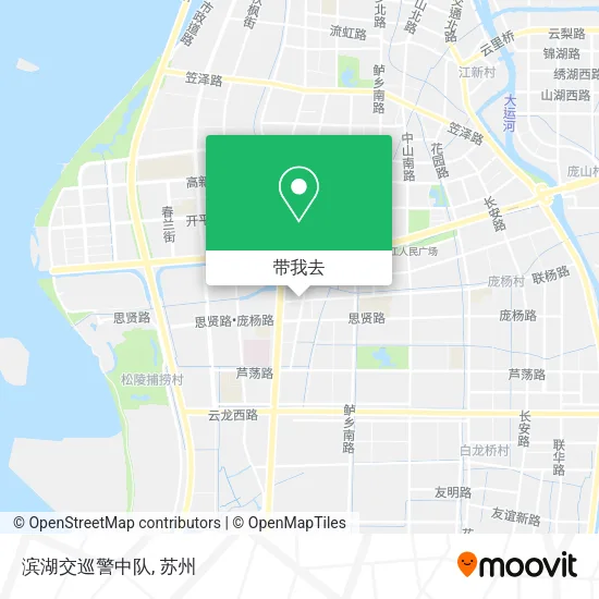 滨湖交巡警中队地图