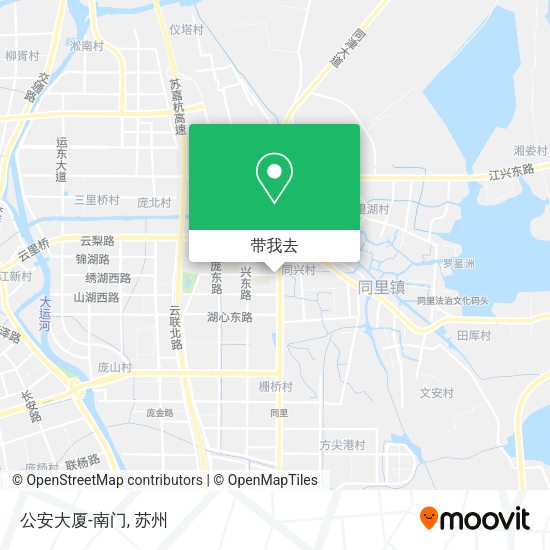 公安大厦-南门地图