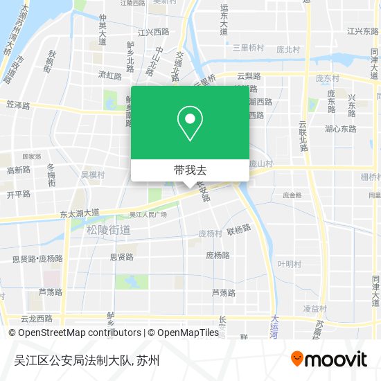 吴江区公安局法制大队地图