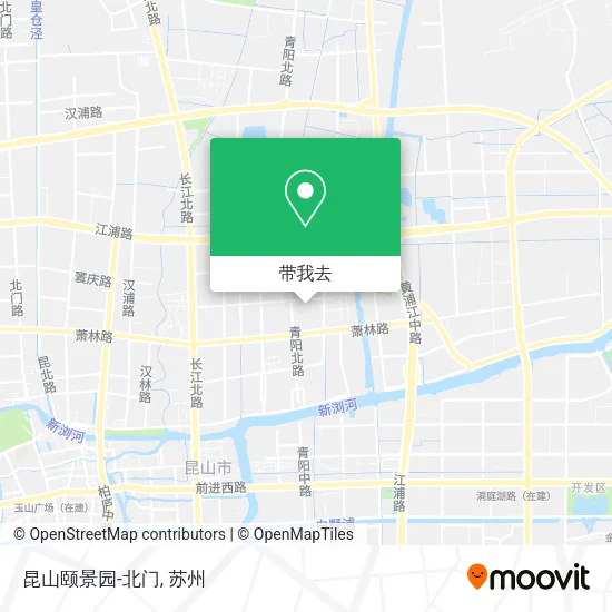 昆山颐景园-北门地图