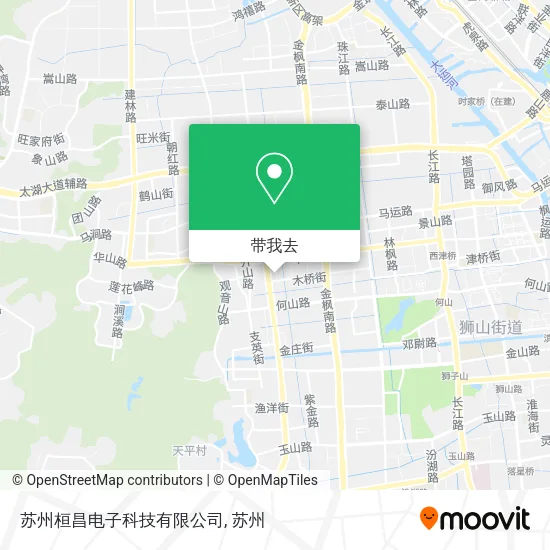 苏州桓昌电子科技有限公司地图