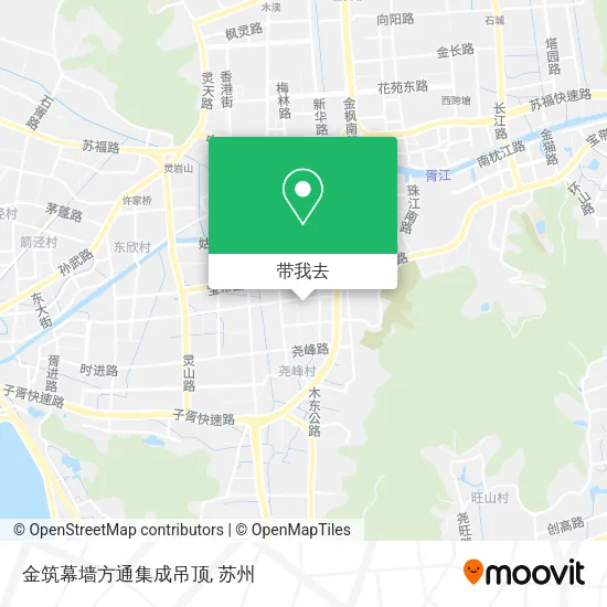 金筑幕墙方通集成吊顶地图