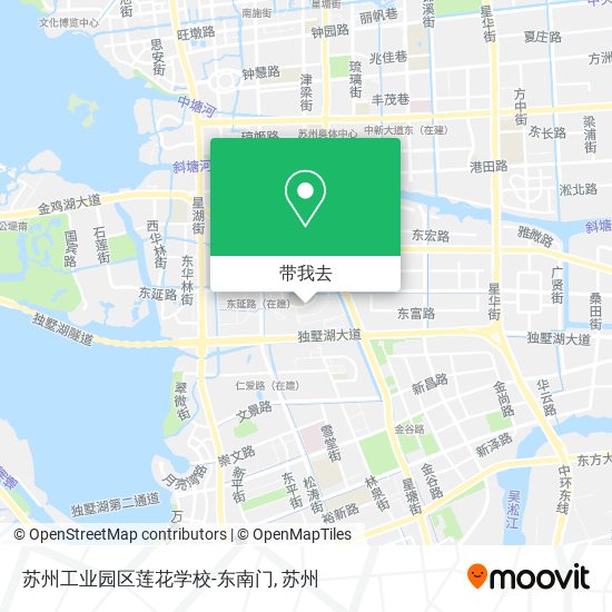 苏州工业园区莲花学校-东南门地图