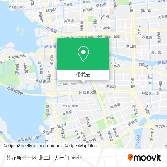 莲花新村一区-北二门人行门地图