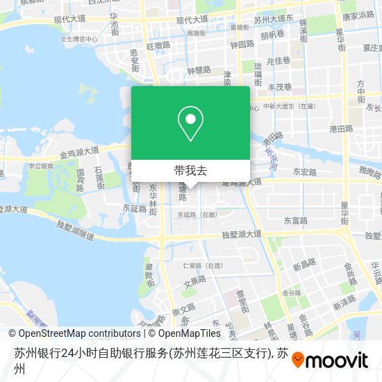 苏州银行24小时自助银行服务(苏州莲花三区支行)地图