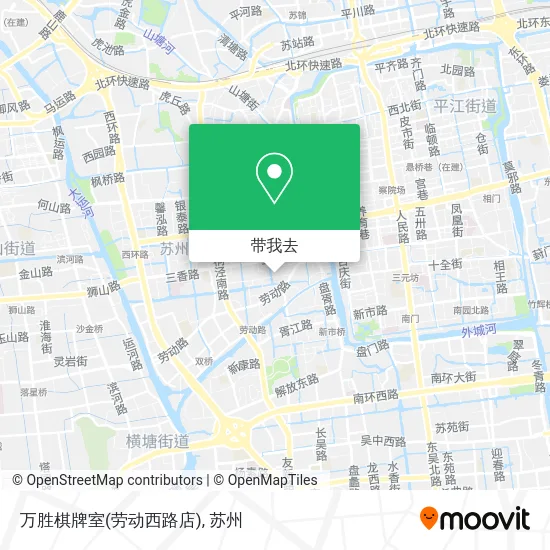 万胜棋牌室(劳动西路店)地图