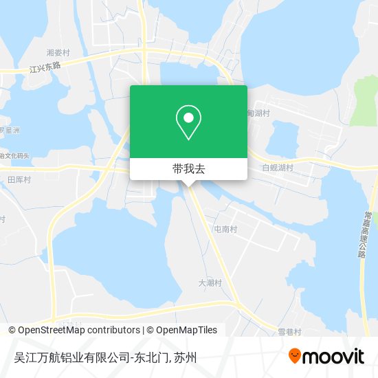 吴江万航铝业有限公司-东北门地图