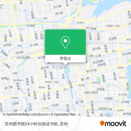苏州图书馆24小时自助还书机地图