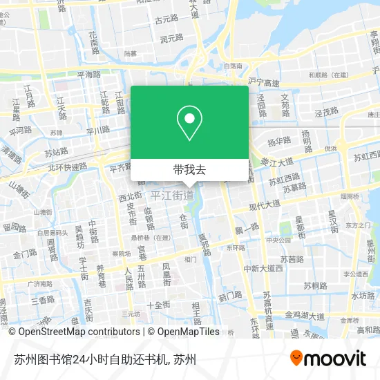 苏州图书馆24小时自助还书机地图