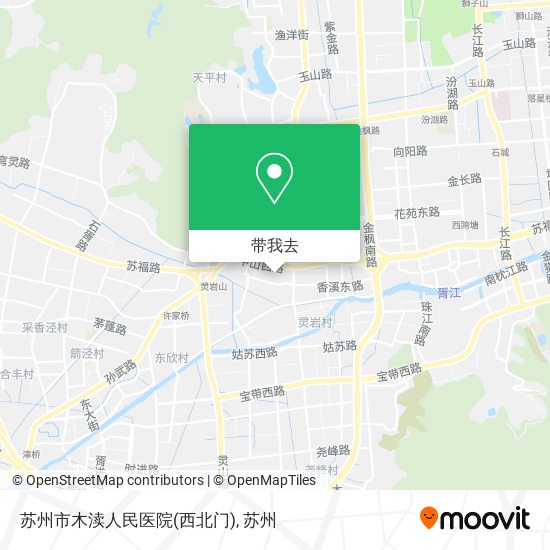 苏州市木渎人民医院(西北门)地图