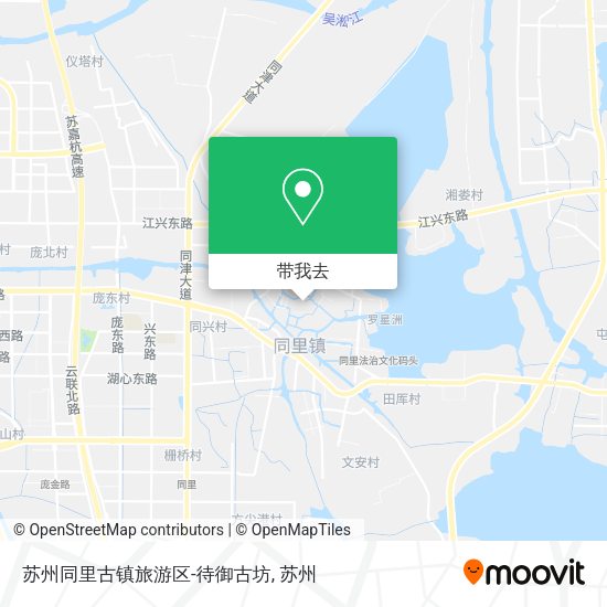 苏州同里古镇旅游区-待御古坊地图