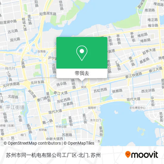 苏州市同一机电有限公司工厂区-北门地图