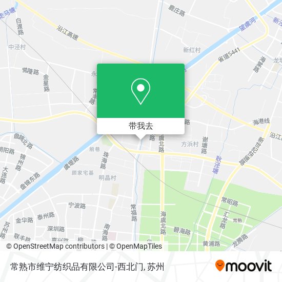 常熟市维宁纺织品有限公司-西北门地图