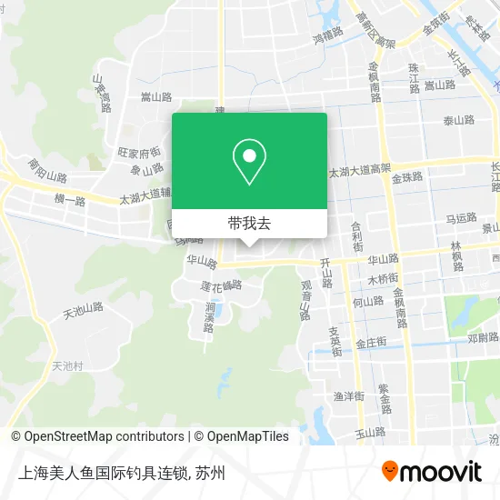 上海美人鱼国际钓具连锁地图