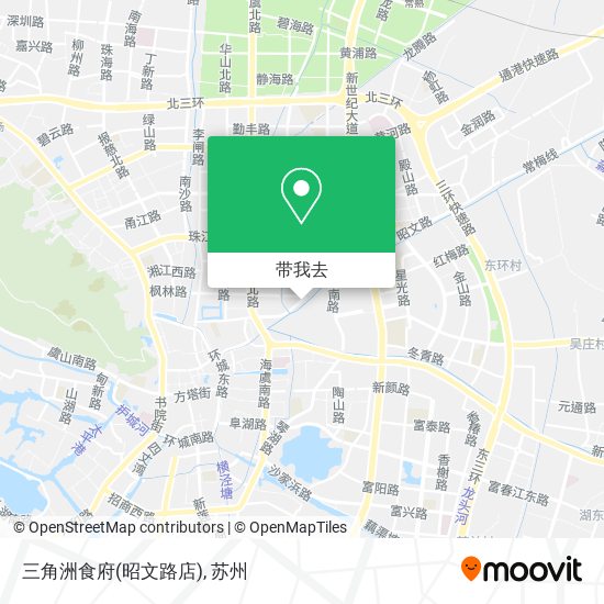 三角洲食府(昭文路店)地图