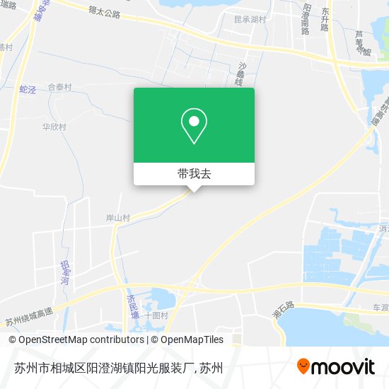苏州市相城区阳澄湖镇阳光服装厂地图