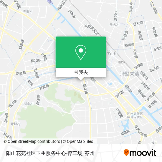 阳山花苑社区卫生服务中心-停车场地图