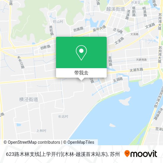 623路木林支线[上学开行](木林-越溪首末站东)地图