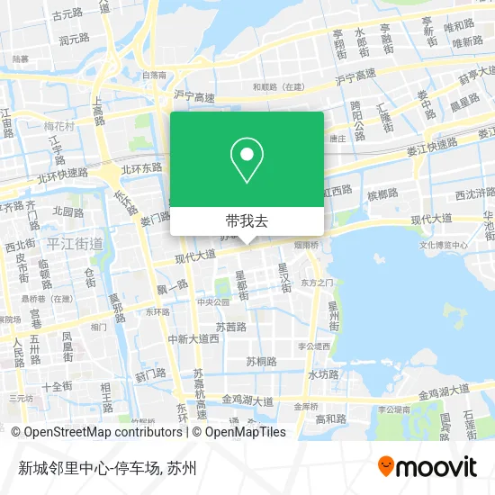 新城邻里中心-停车场地图