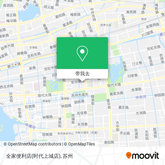 全家便利店(时代上城店)地图