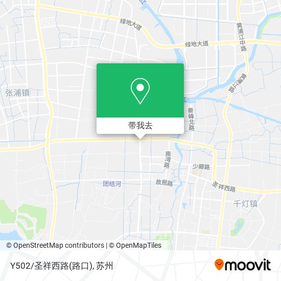 Y502/圣祥西路(路口)地图