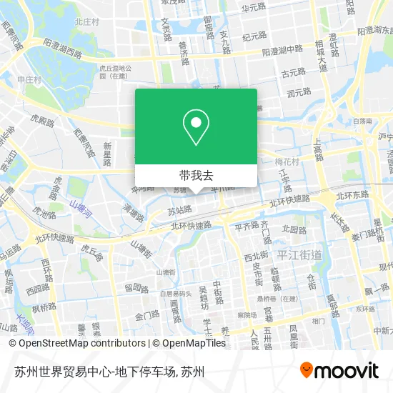 苏州世界贸易中心-地下停车场地图
