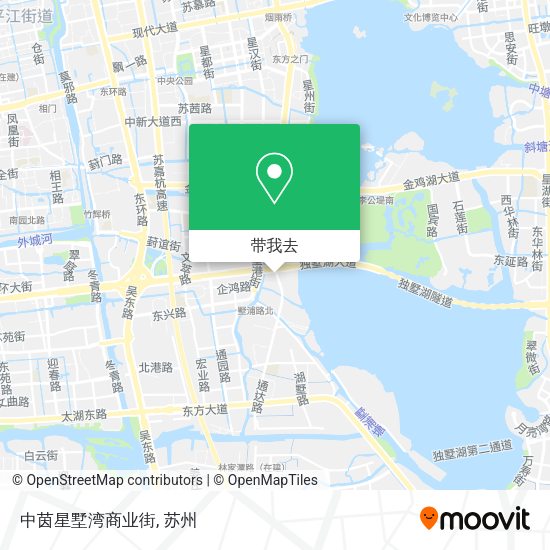 中茵星墅湾商业街地图