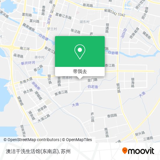 澳洁干洗生活馆(东南店)地图