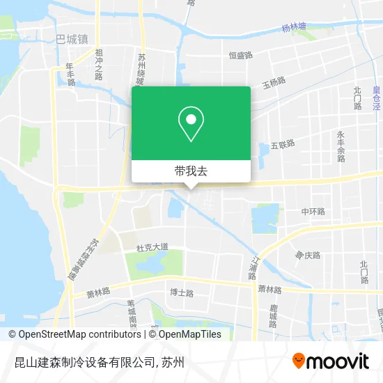 昆山建森制冷设备有限公司地图