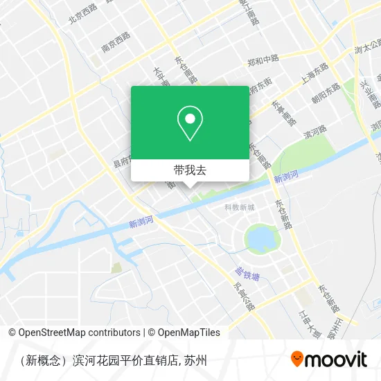 （新概念）滨河花园平价直销店地图