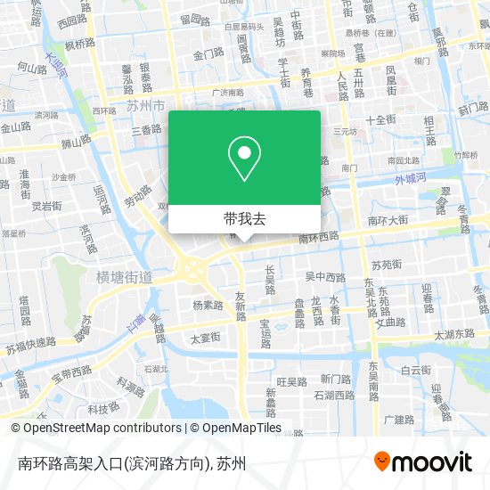 南环路高架入口(滨河路方向)地图