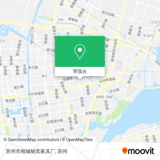苏州市相城铭奕家具厂地图