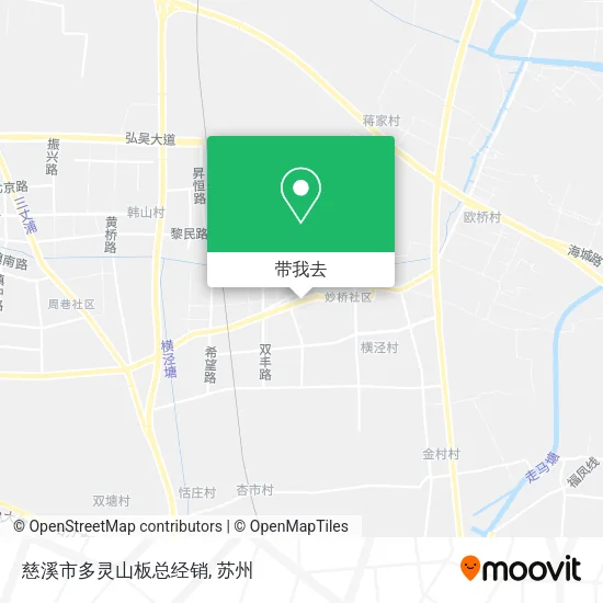 慈溪市多灵山板总经销地图
