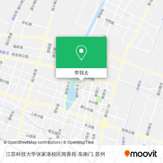 江苏科技大学张家港校区闻香苑-东南门地图